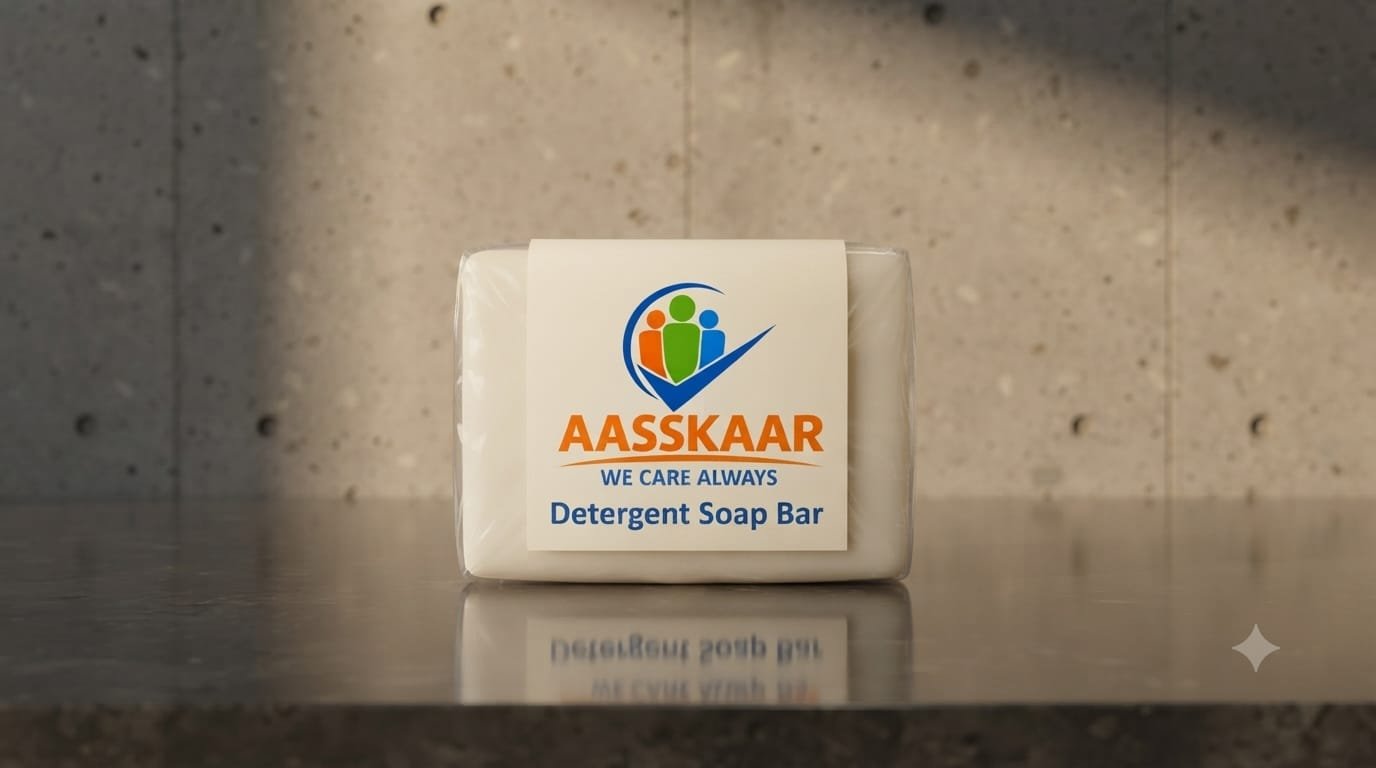 Aasskaar Detergent Soap Bar (Pack of 6) 6 pcs (700g)